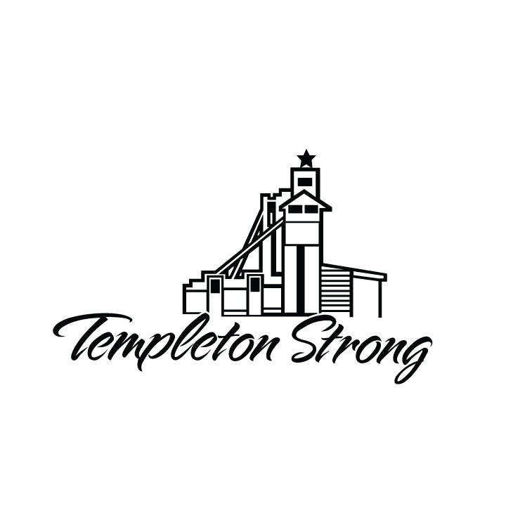 Templeton Strong Stainless Steel Keychain – Fundraiser for Templeton Feed & Grain