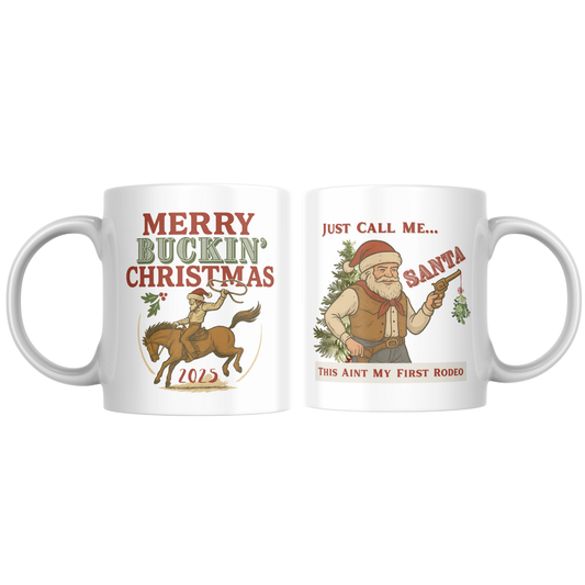 Merry Buckin' Christmas - 11oz Ceramic Mug