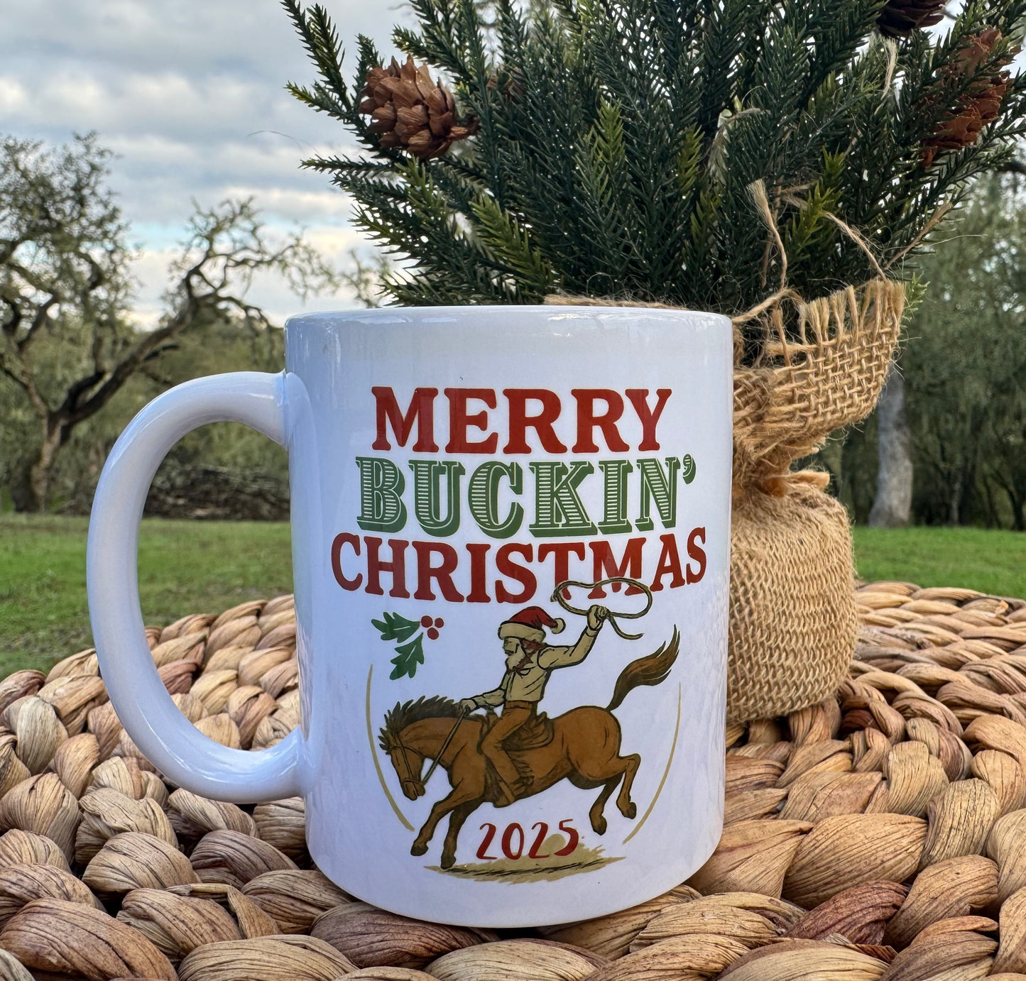 Merry Buckin' Christmas - 11oz Ceramic Mug